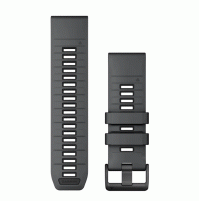 QuickFit 26 mm Watch Bands - Slate grey/Black silicone - 010-13393-11 - Garmin